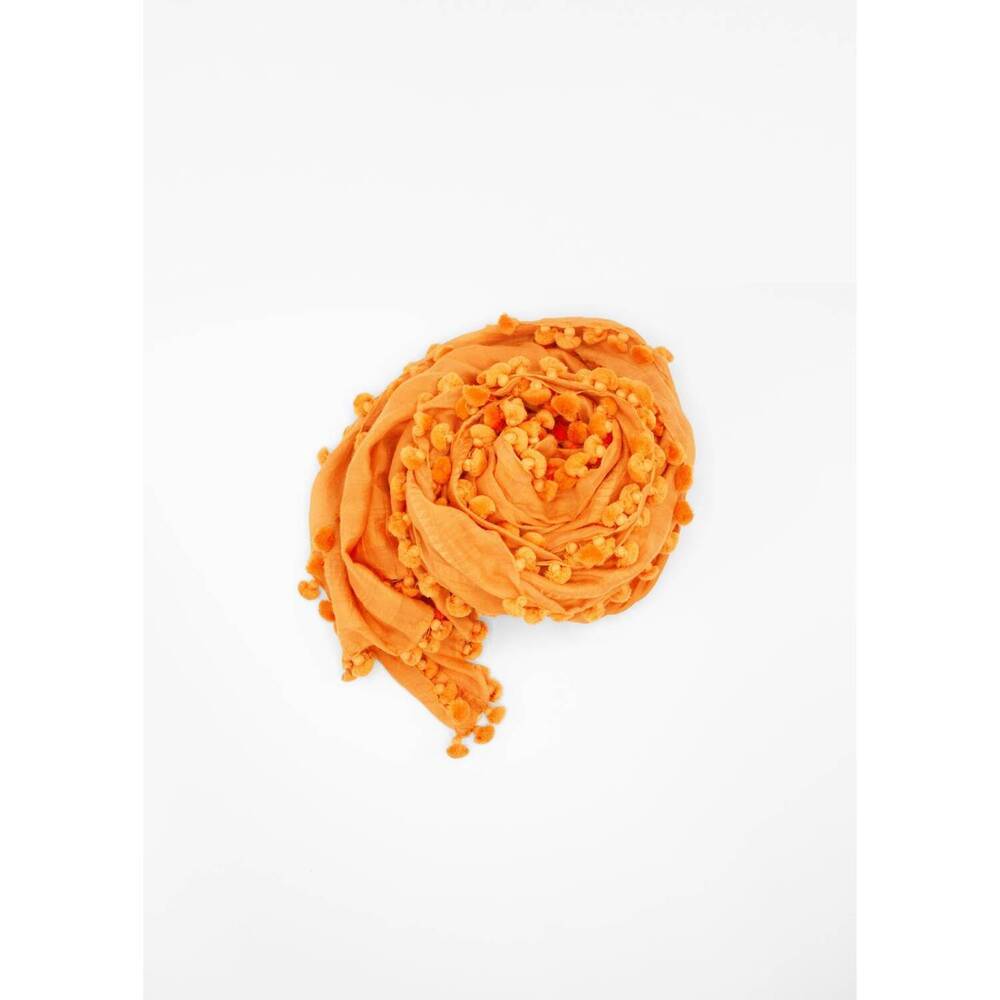 NEW MATTA women's dupatta plain shawl in marigold
